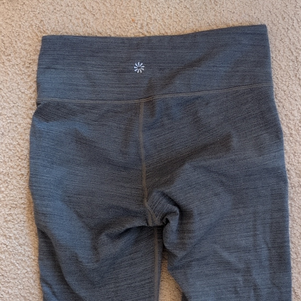 Athleta Gray Full Length Athletic Workout Leggings Size Small - Picture 6 of 7